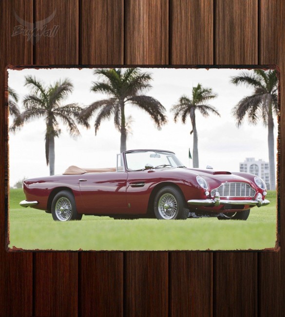 Металлическая табличка Aston Martin DB5 Vantage Convertible Металлическая табличка Aston Martin DB5 Vantage Convertible